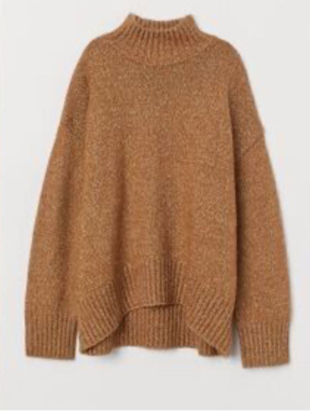 H&M Chunky Knit Pullover in Warm Brown